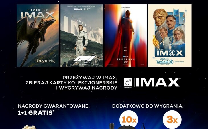 Oglądaj filmy nakręcone dla IMAX, zbieraj karty kolekcjonerskie i odbieraj nagrody!