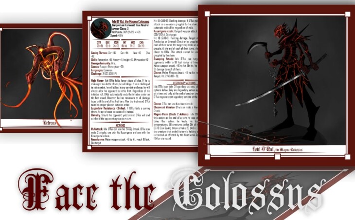 Vengeance Stalker RPG Face the Colossus