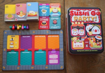 Jeszcze więcej wyśmienitych potraw do zjedzenia? – recenzja gry „Sushi Go Party!”
