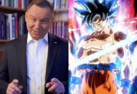 President Andrzej Duda on Tik Toku with the theme from the Dragon Ball series in the background