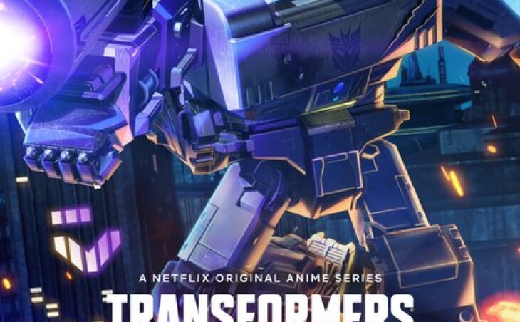 Plakat anime od Netflix Transformers war for Cybertron: Siege