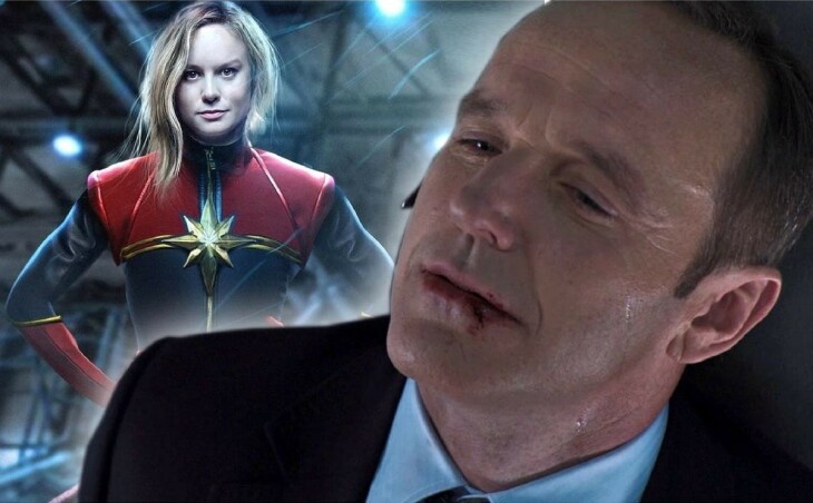 Clark Gregg na planie filmu „Captain Marvel”