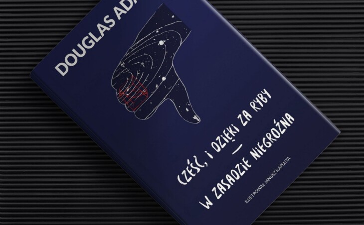 Zapowiedź książki „Cześć, i dzięki za ryby. W zasadzie niegroźna” Douglasa Adamsa
