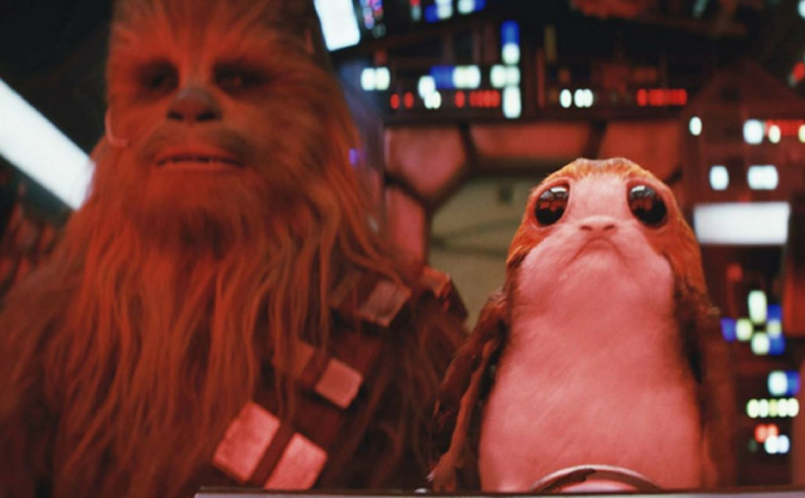 Chewie i Porg w krótkiej zapowiedzi „Gwiezdne wojny: Ostatni Jedi”