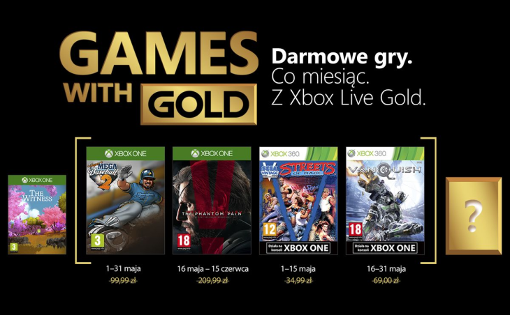 Xbox przedstawia majową ofertę Games with Gold