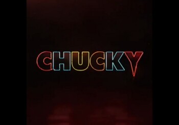 Jennifer Tilly in a photo from the set of the new "Chucky Dolls"