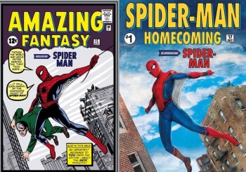 Spider-Man na plakacie niczym z komiksu