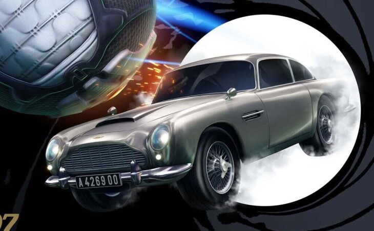 The iconic Aston Martin of James Bond went to the Rocket League