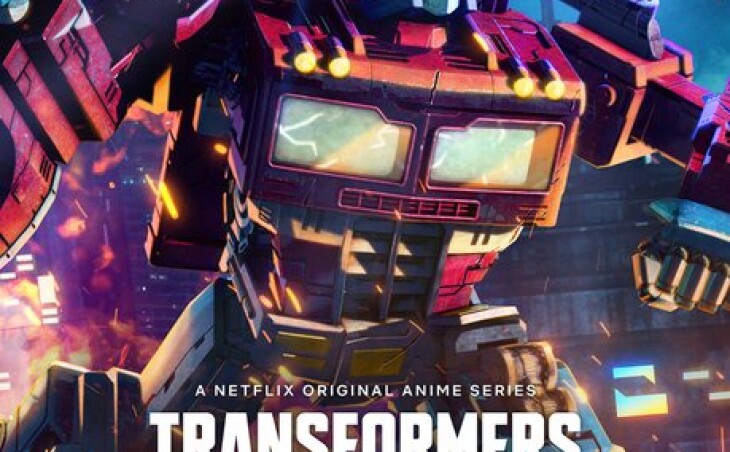 Plakat anime od Netflix Transformers war for Cybertron: Siege