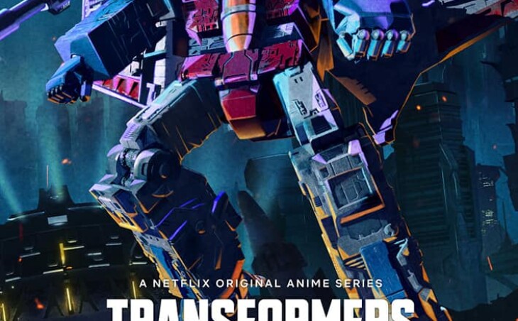 Plakat anime od Netflix Transformers war for Cybertron: Siege