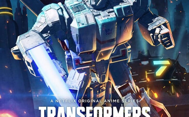 Plakat anime od Netflix Transformers war for Cybertron: Siege