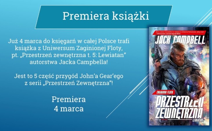 premiera powieści SF Przestrzeń zewnętrzna. Lewiatan Jack Campbell