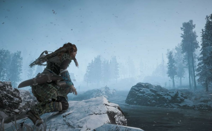 Fragmenty rozgrywki z „Horizon Zero Dawn: The Frozen Wilds”