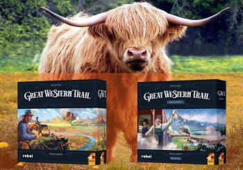 Krowia przyjemność – recenzja gry planszowej „Great Western Trail” i dodatku „Kolej na północ”
