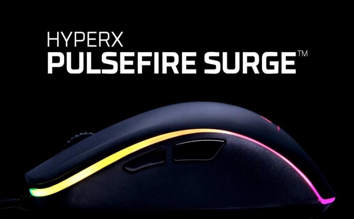 HyperX prezentuje nową mysz gamingową Pulsefire Surge z podświetleniem RGB