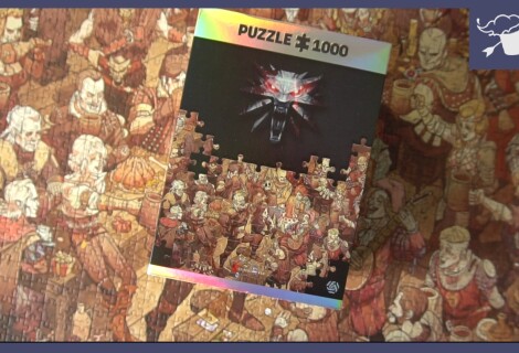 Puzzle Wiedźmin Birthday 1000 elementów - Układanie