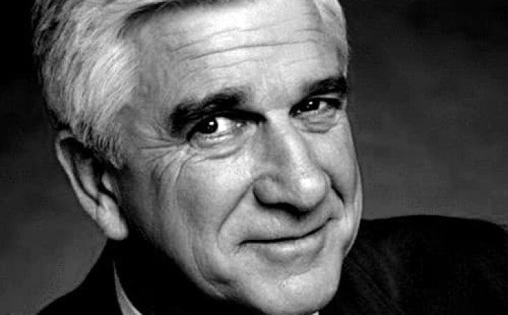 Leslie Nielsen – soldier, DJ, actor. Today he would be celebrating his 95th birthday