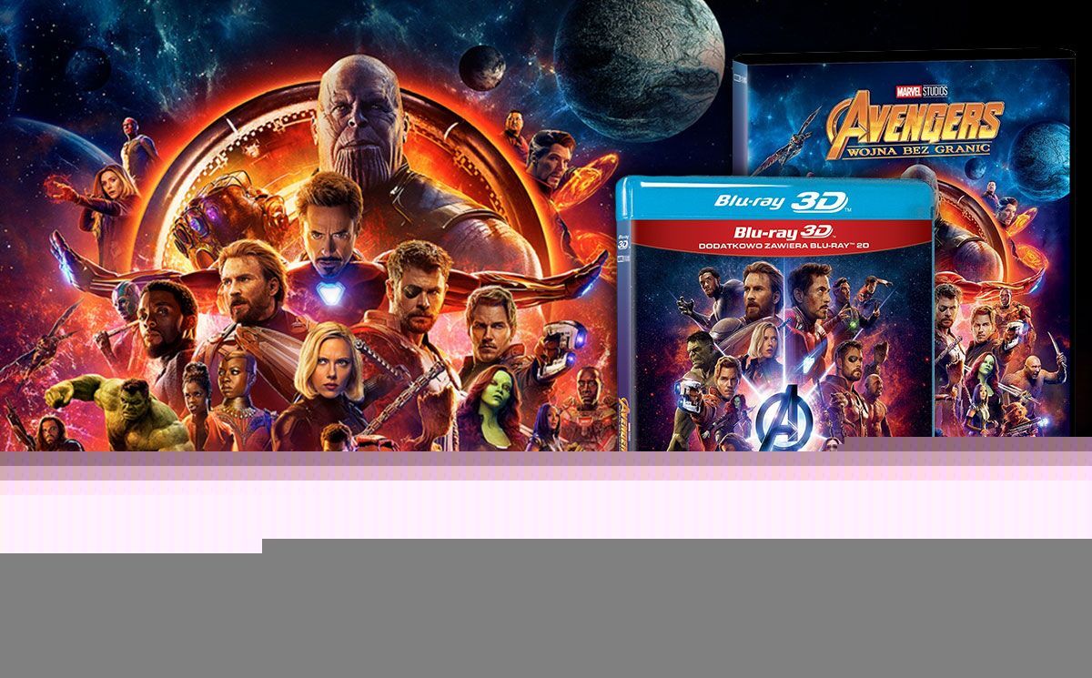 Superprodukcja „Avengers: Wojna bez granic” na Blu-ray 3D, Blu-ray i DVD już od 5 września!