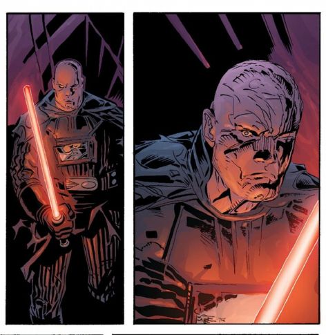 „Darth Vader i zaginiony oddział“ - kadr z komiksu