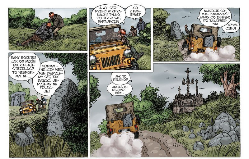 „Legendy naszych czasów“ - fragment planszy komiksu