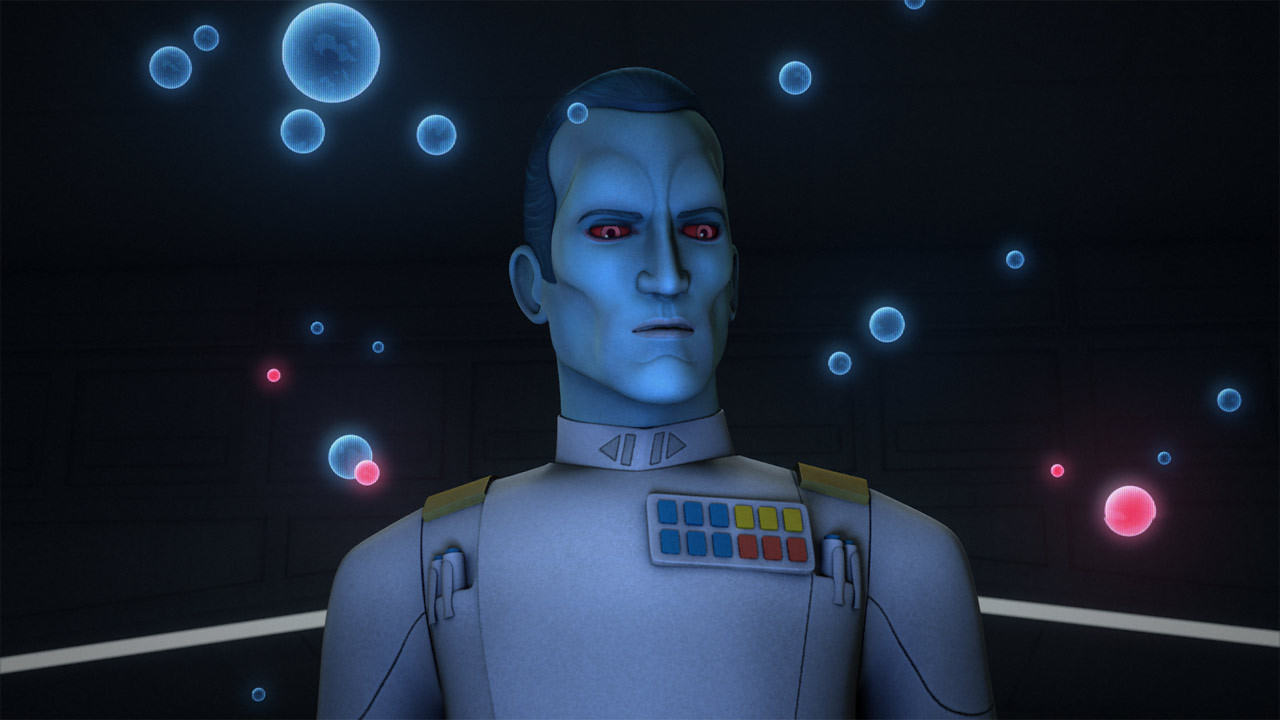 Wielki Admirał Thrawn - kadr z serialu "Star Wars: Rebelianci"