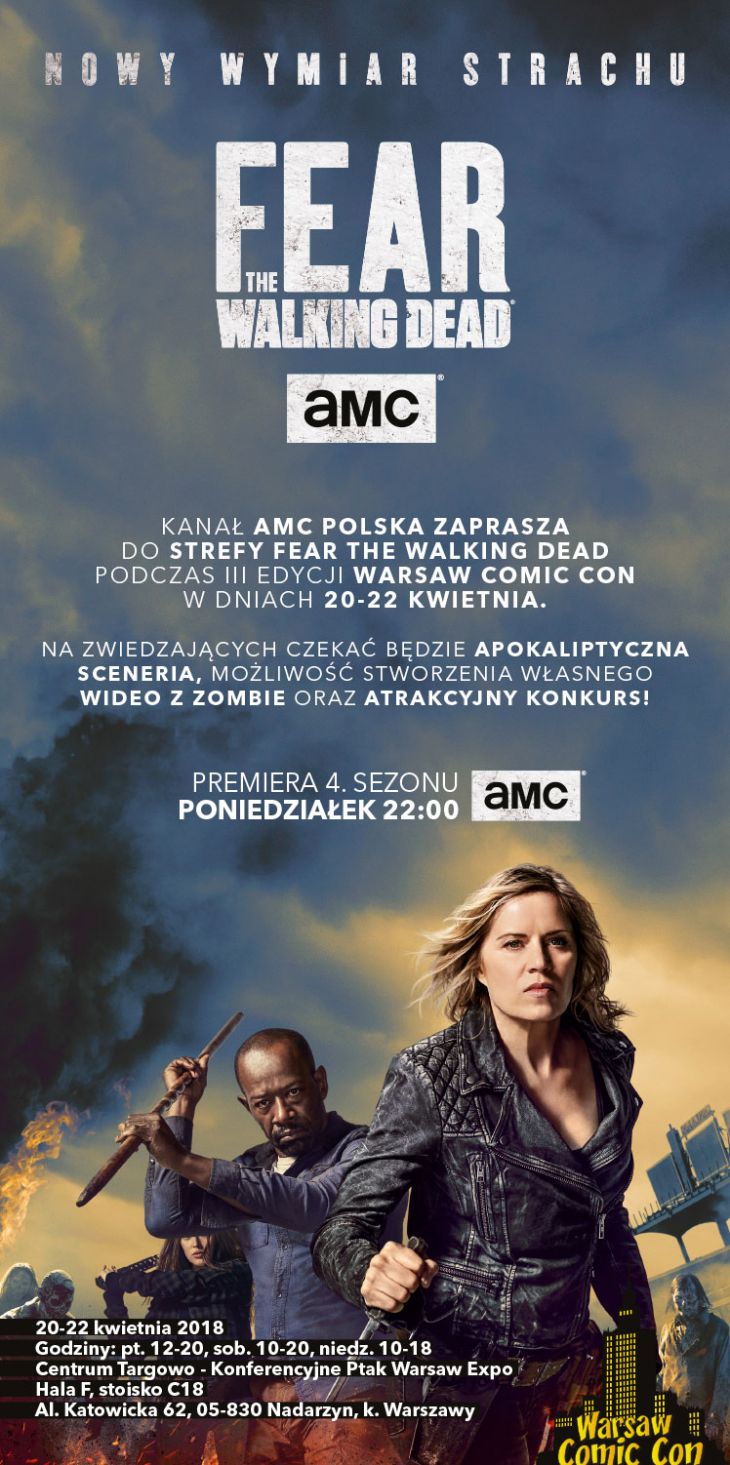 FearTWD AMC na Warsaw Comic Con_zaproszenie