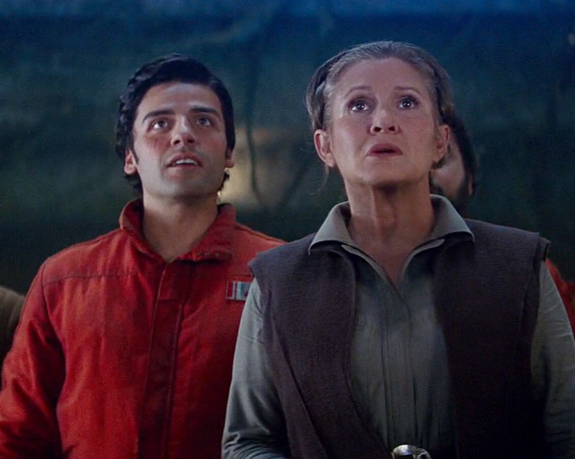 Oscar Isaac Carrie Fisher