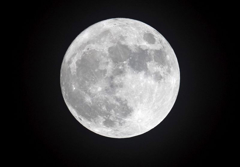 The Cold Moon Rises Over Cornwall