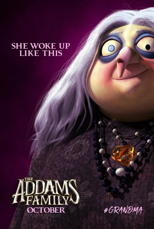 Babcia Addams plakat mem