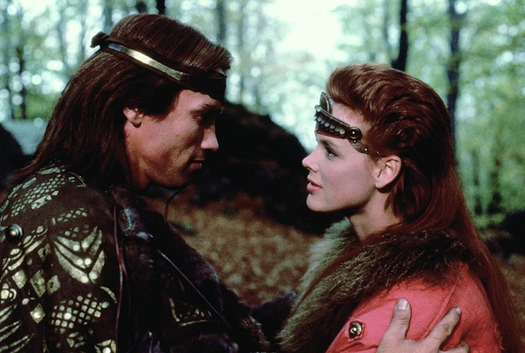 Arnold Schwarzenegger in the movie Red Sonja