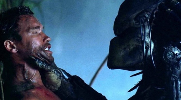 Arnold Schwarzenegger in the movie Predator