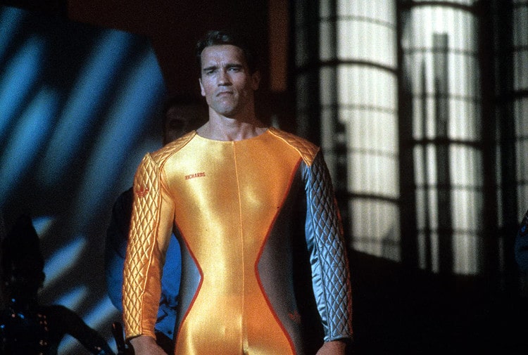 Arnold Schwarzenegger in the movie The Runner
