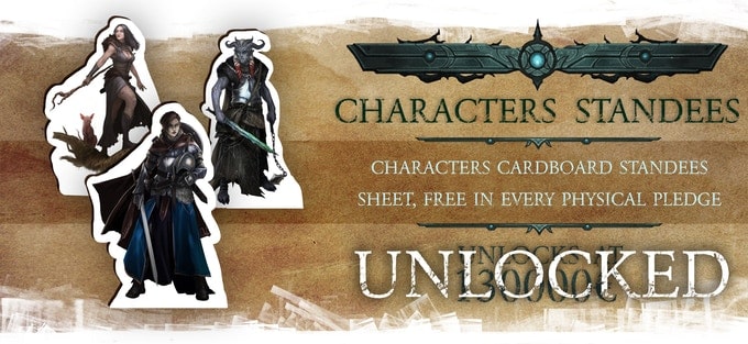 Nightfell RPG cardboard characters