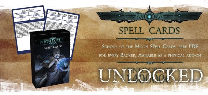 Nightfell RPG spell cards