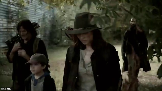 The walking dead: Lauren Cohan jako Maggie Rhee i jej syn Hershel Jr