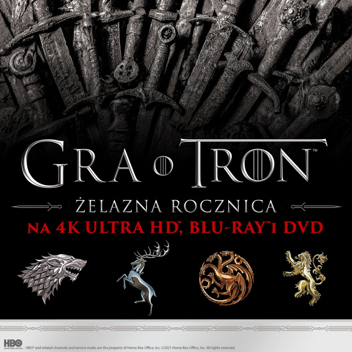 Kompletna kolekcja „Gry o tron” już na 4K UHD, Blu-ray i DVD!