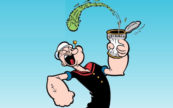 Postać z kreskówki Popeye i przyjaciele