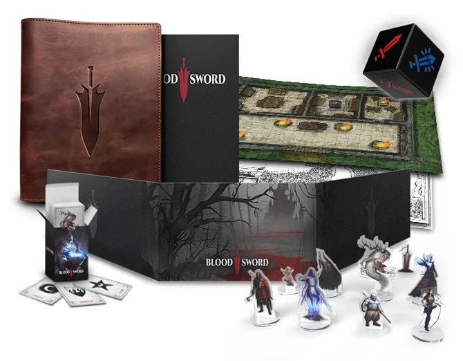 Contents of the Blood Sword board game