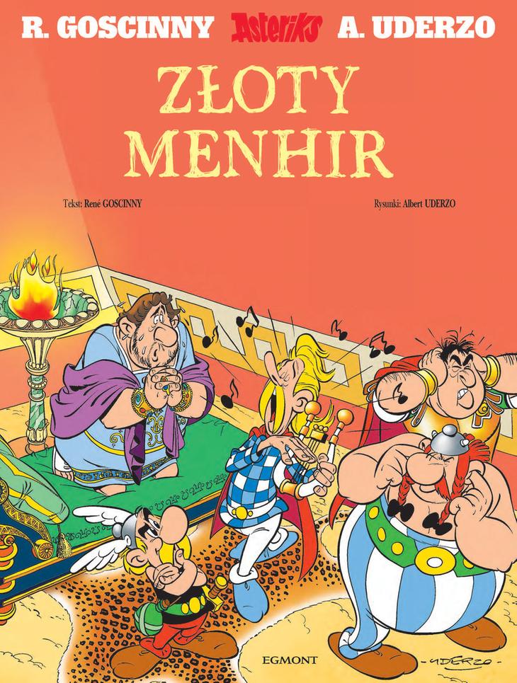 Asterix. Złoty menhir Rene Goscinny – okładka książki