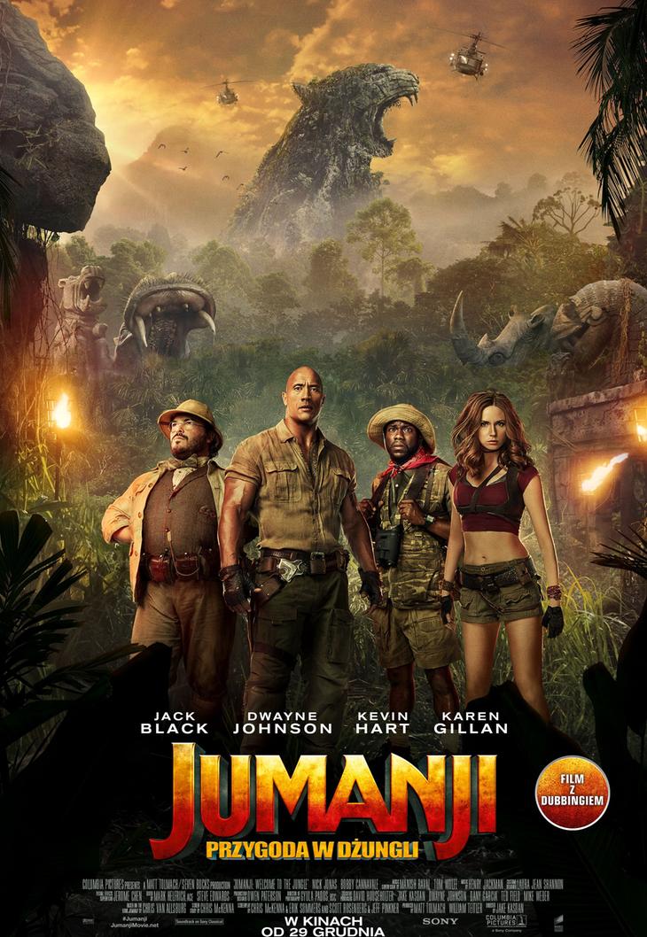 Jumanji: Przygoda w dżungli Jake Kasdan – plakat filmu