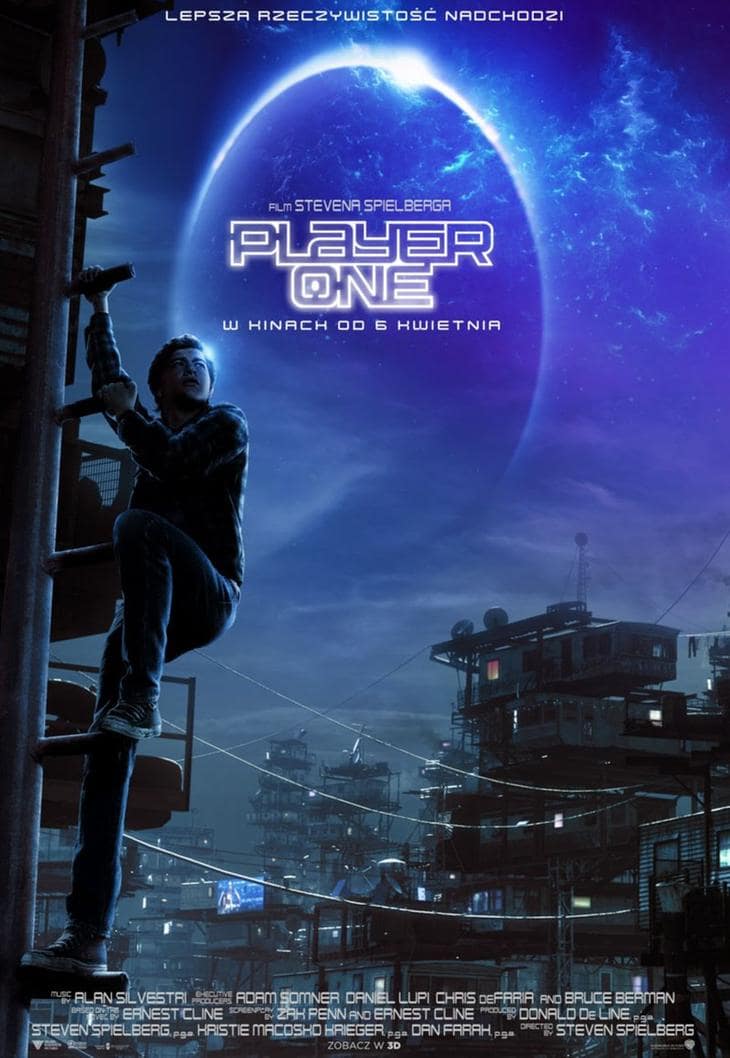 Player one Steven Spielberg – plakat filmu