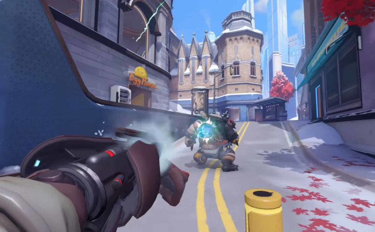 A cage from the Sojourn Trailer showing the new look of the Hog from Overwatch 2