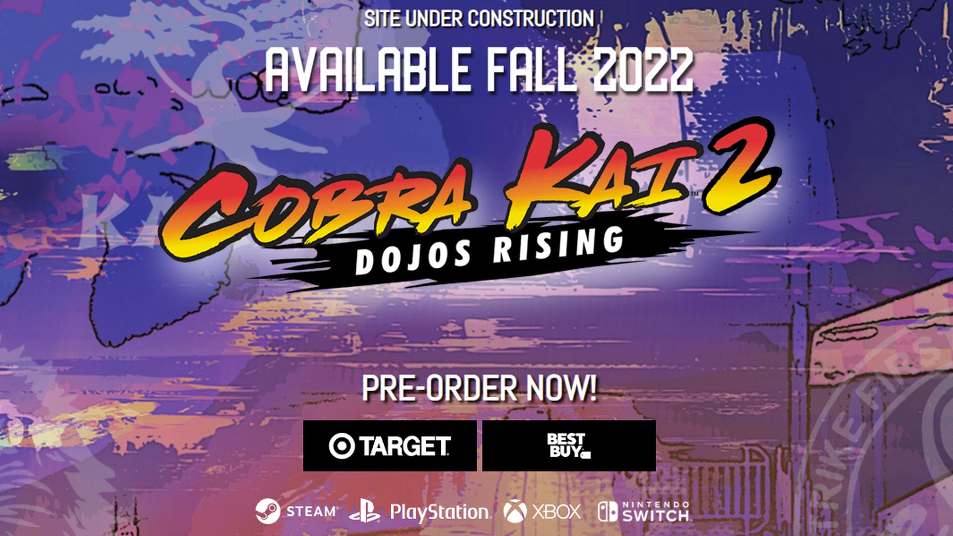A preview of the new Cobra Kai game, based on the Netflix series