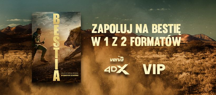 Mocne zakończenie wakacji z „Bestią” w Cinema City!