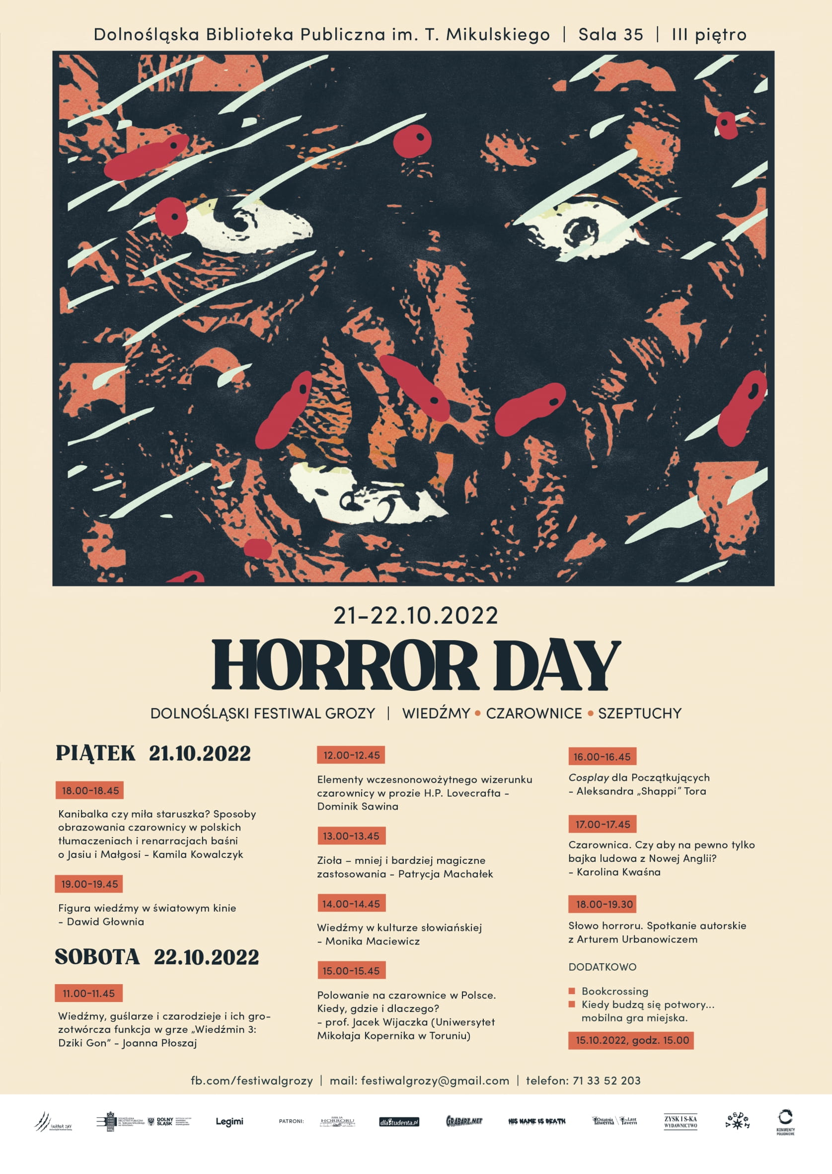 Horror Day 2022 - poster with the program (jpg)