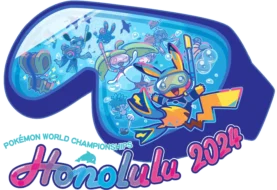 Pokemon Worlds 24 - nurkujący Pikachu jako maskotka imprezy